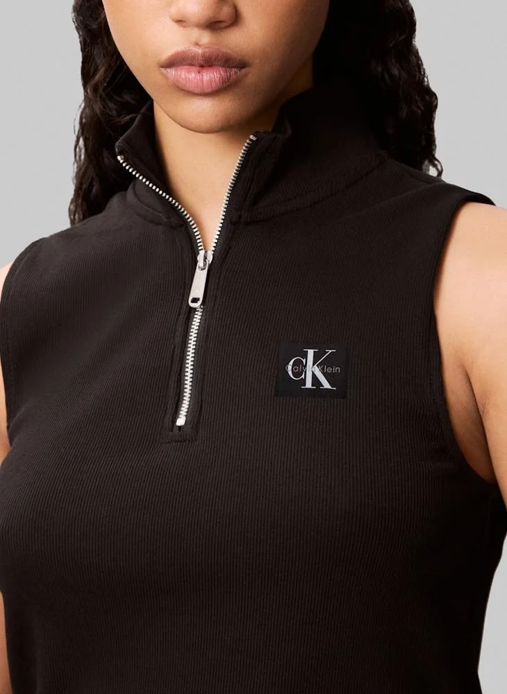 Calvin Klein Jeans Logo Half Zip Sweater