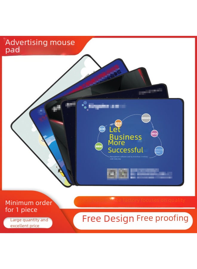 Monochrome Color Large Small Size Mouse Pad Picture Design Logo Oversized Office Game Mouse Pad Table Mat Thickened-Color:Color Thermal Transfer Printing-Pattern:300*800*2 - Image 4