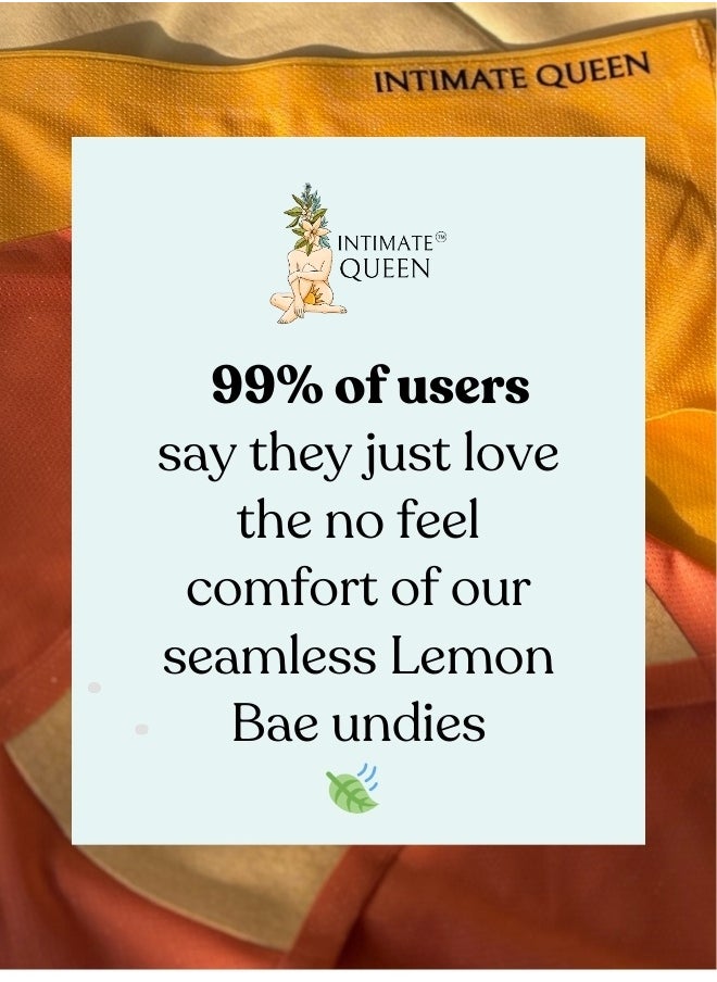 Intimate Queen Lemon Bae Briefs – Seamless Calm, Made with Lemon Peel | Sweat-Wicking & Made for Sensitive Skin  - Image 5