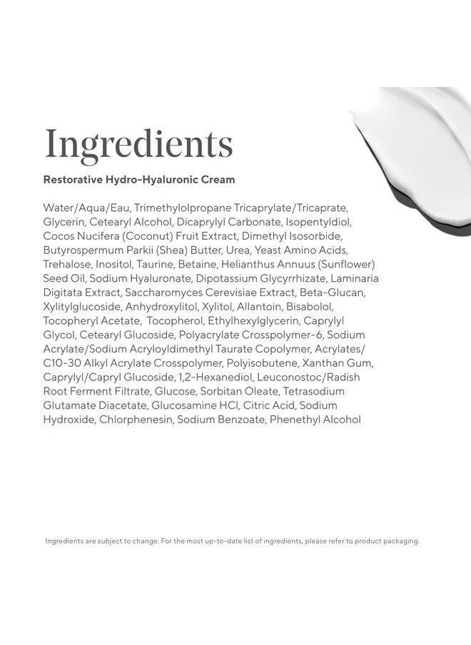 Murad - Murad Restorative Hydro-Hyaluronic Moisturizing Face Cream - Hyaluronic Acid Moisturizer for Face with Coconut Extract and Shea Butter Targeting Dry, Dehydrated Skin, 1.7Fl Oz - Image 1