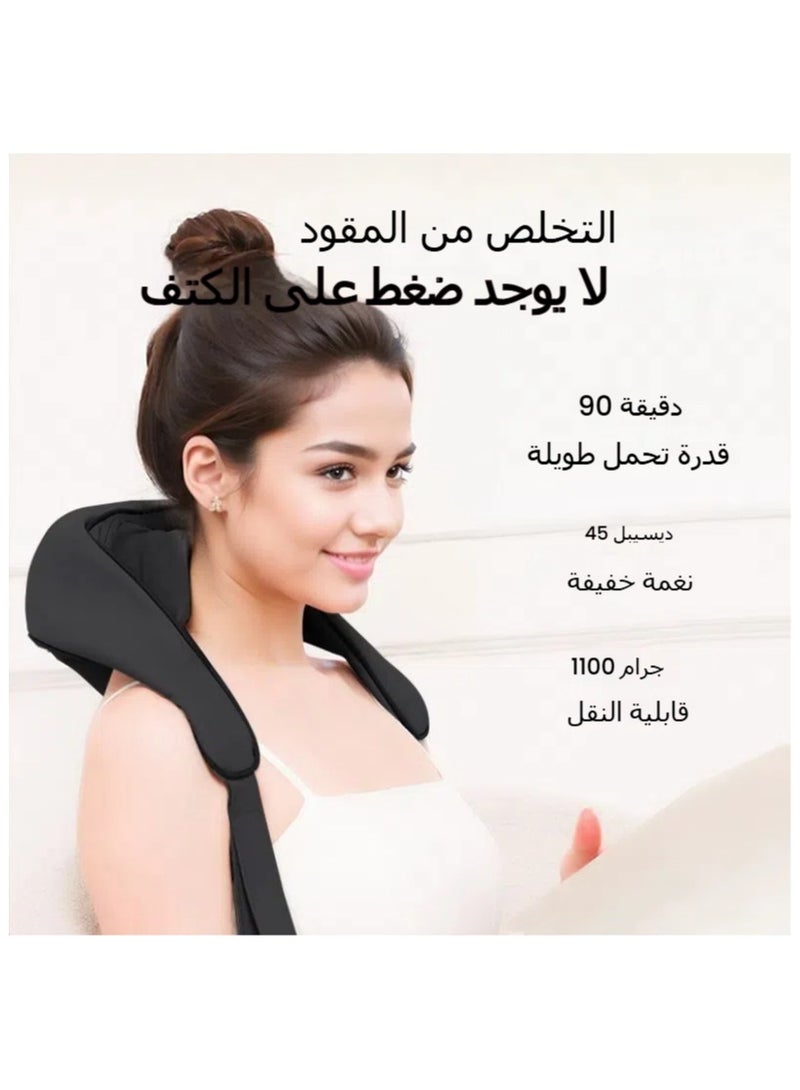 Loquat Cervical Massager Home Trapezius Cervical Massager Multi-functional Hot Compress Massage Shawl - Image 3