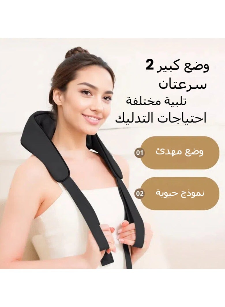 Loquat Cervical Massager Home Trapezius Cervical Massager Multi-functional Hot Compress Massage Shawl - Image 2