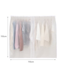 HQ-GAMING Clothing Rack Covers, Hanging Garment Bag Organizer Storage Cover, Clear Clothes Shoulder Rack Cover Suit Coat Dress Clothes Closet Storage Organizer Dustproof Protector, 110 * 110cm  - Image 2