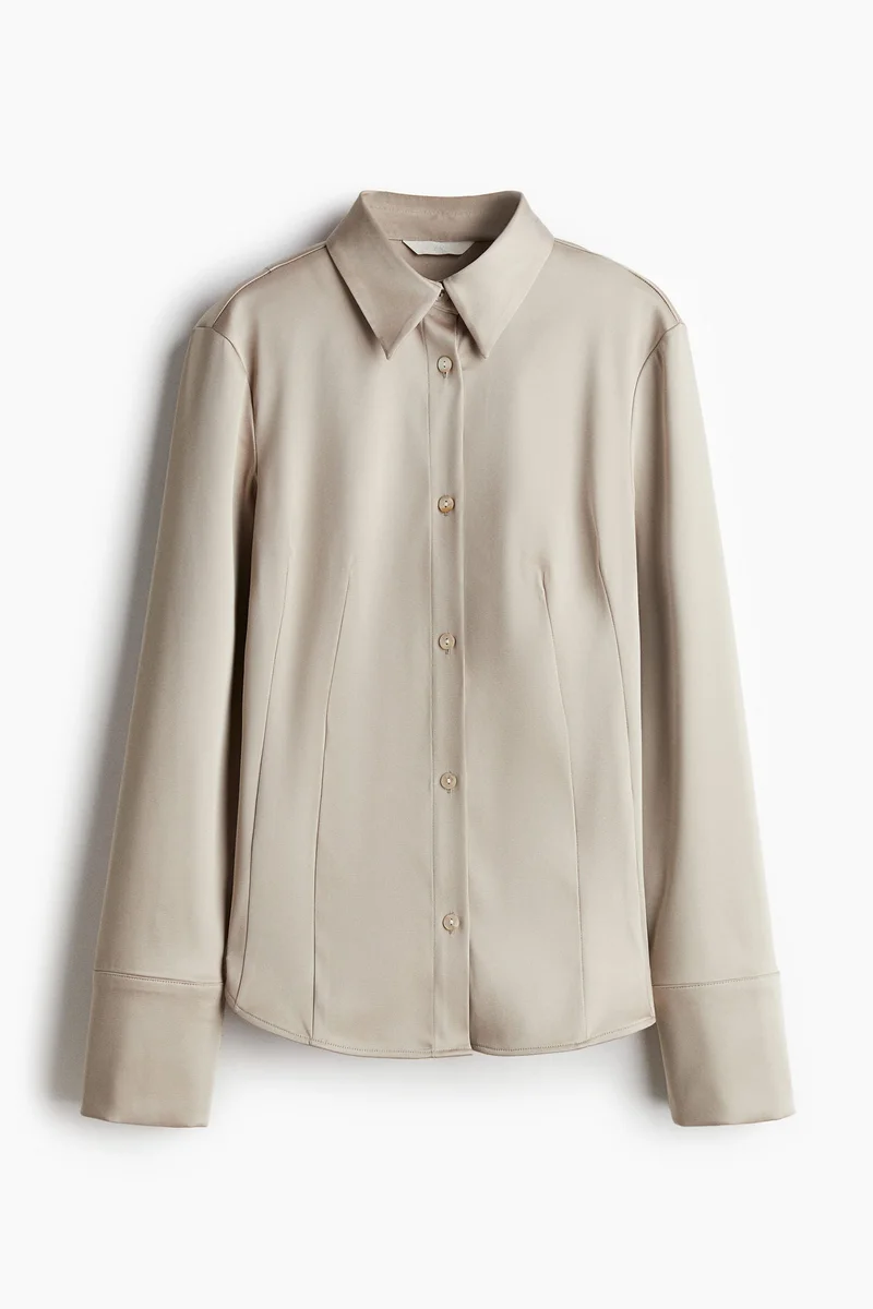 H&M Fitted twill shirt