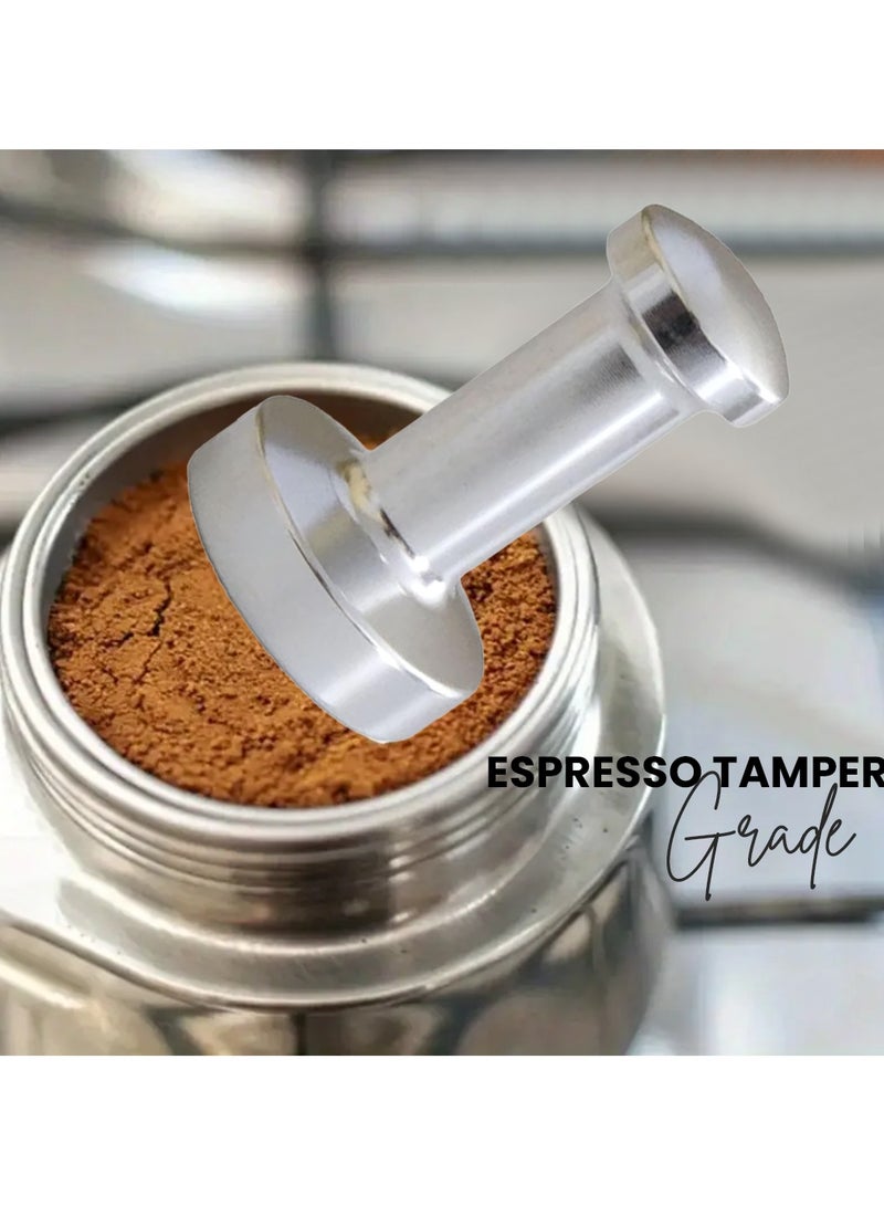Rattleware Premium Aluminum Espresso Tamper (53 mm) - Ideal for Baristas & Coffee Lovers - Sleek Material & Design - Ultimate Tamping Precision & Consistency - Image 4