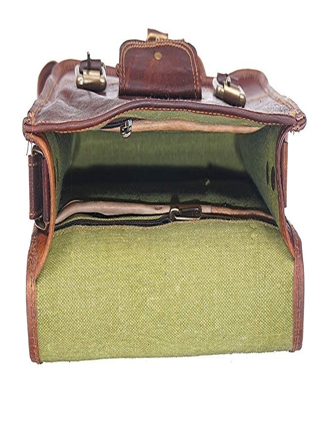 ZXC Pure Genuine Brown Leather Sling Bag-11 Inch - Image 4