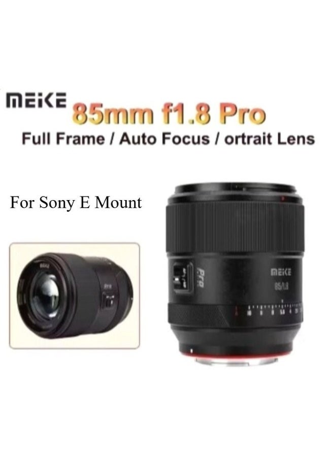 Meke MeiKe AF 85mm F1.8 Pro Full Frame Large Aperture Autofocus Portrait Telephoto Lens for Sony E-Mount - Image 1