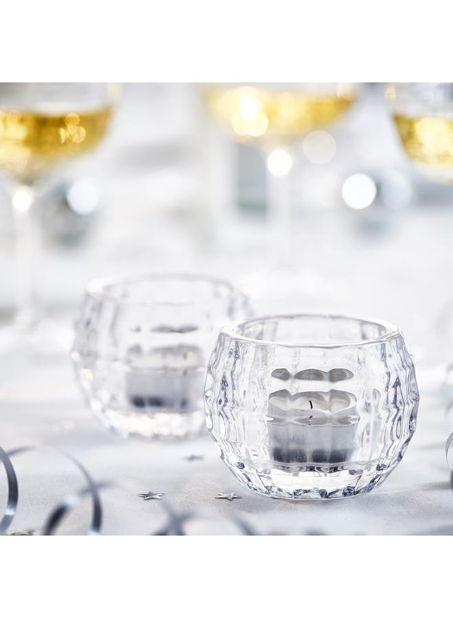 Zaboon Tealight Holder, Clear Glass, 6 Cm - Image 2