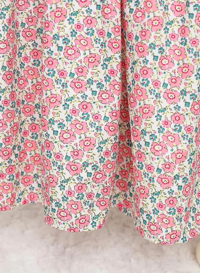 Take Two Take Two Girls Floral Print Ruffled Dress