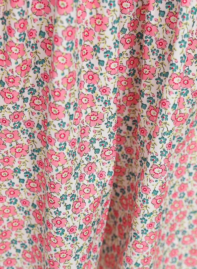Take Two Take Two Girls Floral Print Ruffled Dress