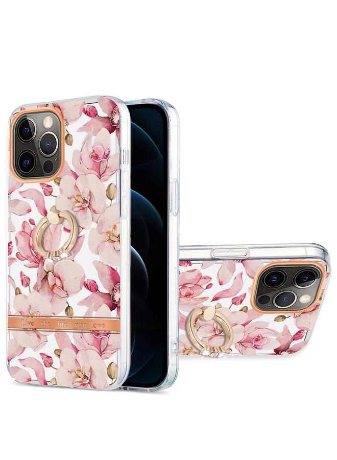 The Bros Phone Case For iPhone 12 Pro Max Ring IMD Flowers TPU Phone Phone Case - Image 1