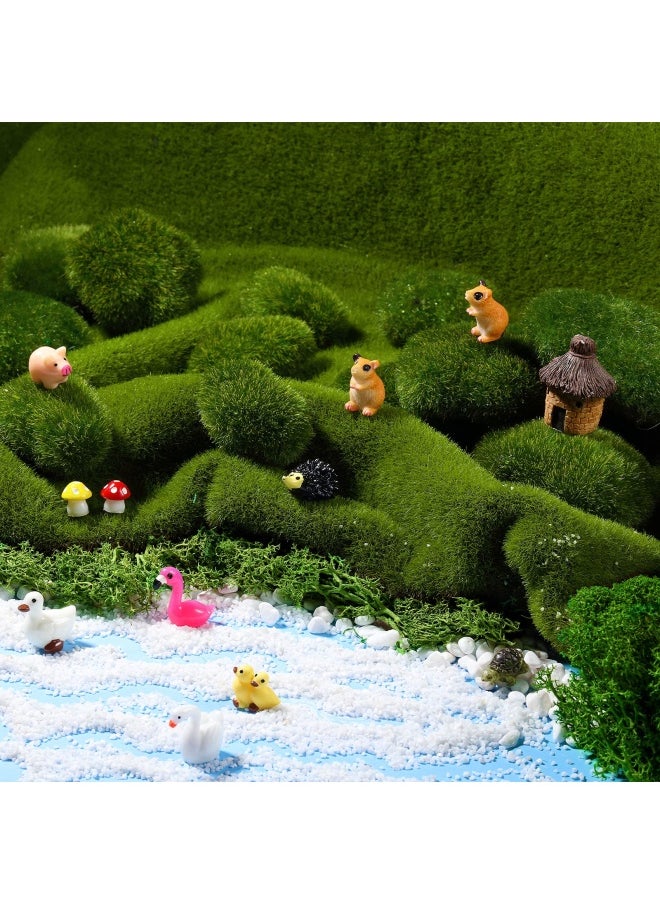 Chuangdi Artificial Moss Rock Assorted Sized Decorative Faux Green Stones Green Moss Balls With 20 Gram Preserved Green Moss For Floral Arrangements And Cra Feet Ing Gardens 20 Pieces  - Image 4