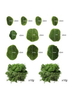Chuangdi Artificial Moss Rock Assorted Sized Decorative Faux Green Stones Green Moss Balls With 20 Gram Preserved Green Moss For Floral Arrangements And Cra Feet Ing Gardens 20 Pieces  - Image 2