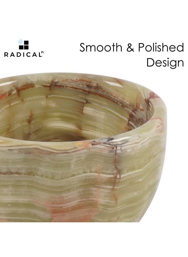 RADICALn Marble Shaving Cream Bowl Green Onyx 7.6 OZ Barber supplies Handmade Shaving Bowl - Ideal For Kitchen Soap, Candy Bowl, Shaving Foam & Dish Soap – Shaving esthetician supplies  - Image 5