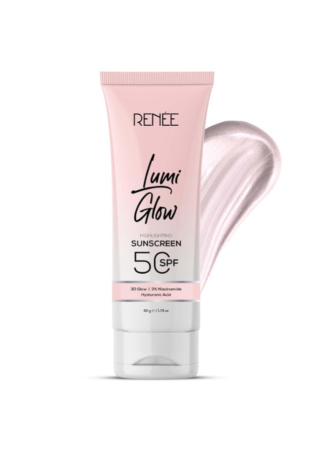 RENEE All Skin Lumi Glow Highlighting Sunscreen With Spf 50 - Image 1
