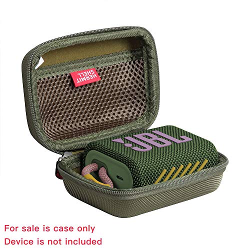 Hermitshell Hard Travel Case for JBL Go 3 JBL Go 3 Eco Portable Bluetooth Speaker Green Case for JBL GO 3 - Image 3