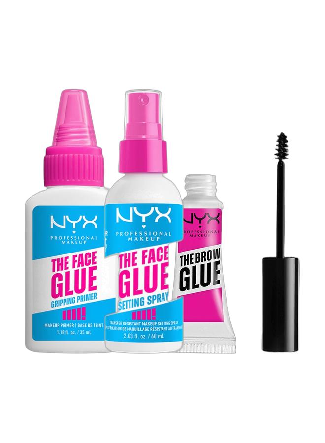 NYX Professional Makeup, The Face Glue Copack, Makeup Stuck Like Glue, Vegan Formula, Upto 24H Hydration - Image 1