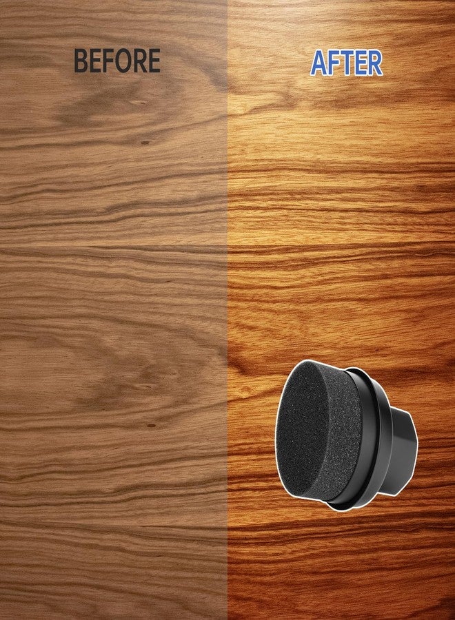 NiHome Wood Wax & Oil Applicator with 3.15" Wide Pad, Reusable Conditioner Tool with Handle & Storage Cap for Cutting Boards, Utensils, Countertops, Serving Boards, Easy to Hold, Clean & Store (Black) - Image 5