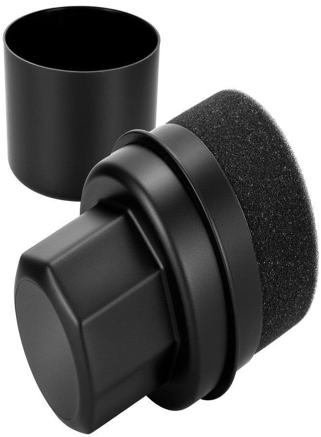 NiHome Wood Wax & Oil Applicator with 3.15" Wide Pad, Reusable Conditioner Tool with Handle & Storage Cap for Cutting Boards, Utensils, Countertops, Serving Boards, Easy to Hold, Clean & Store (Black) - Image 1