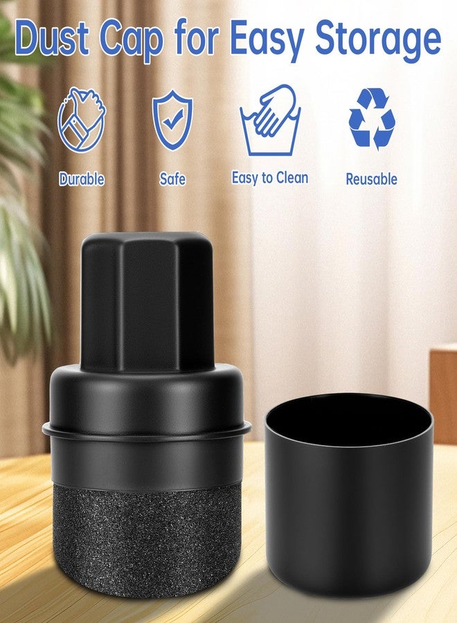 NiHome Wood Wax & Oil Applicator with 3.15" Wide Pad, Reusable Conditioner Tool with Handle & Storage Cap for Cutting Boards, Utensils, Countertops, Serving Boards, Easy to Hold, Clean & Store (Black) - Image 4