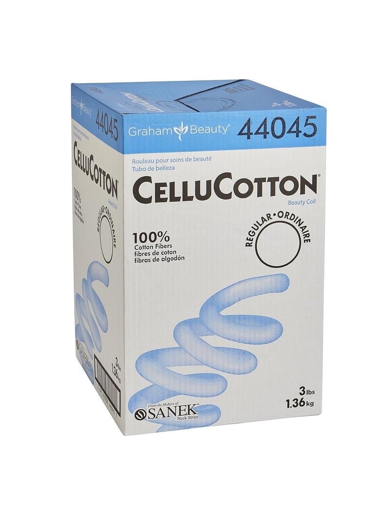Graham Cellucotton, 44045, Hair Care Coil, Cotton, White, Shape