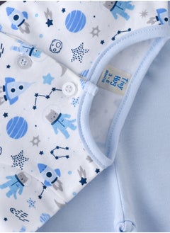 Tiny Hug Baby Boys Astronaut Print Pajama Set  - Image 4