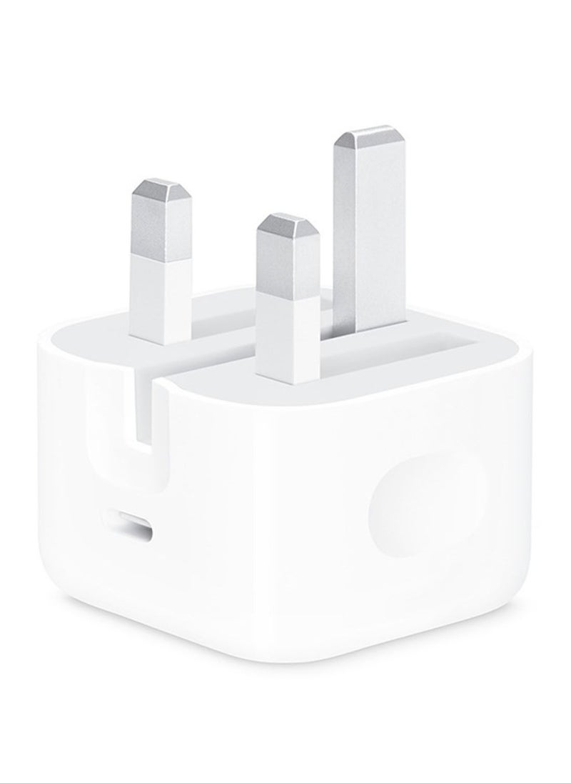 Youque USB-C 20W Fast Power Adapter for iPhone, White  - Image 1