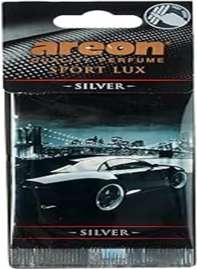 Areon sport Lux card freshener - silver - for car