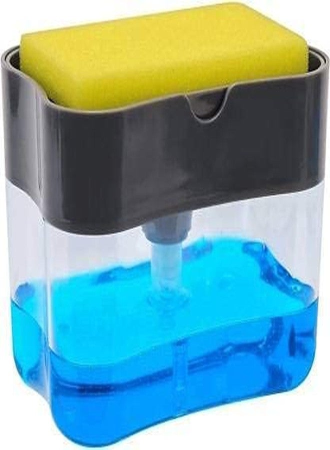 MACLOOM 2 in 1 Soap Pump Plastic Dispenser for Dishwasher Liquid Holder (Random Colour 385 ml) - Image 1