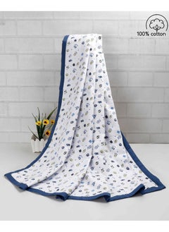 babyhug Babyhug 3-Layered Muslin Baby Blanket 106x106cm - Soft Cotton, Breathable, All Season, 0M+  - Image 1