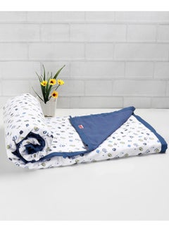 babyhug Babyhug 3-Layered Muslin Baby Blanket 106x106cm - Soft Cotton, Breathable, All Season, 0M+  - Image 2