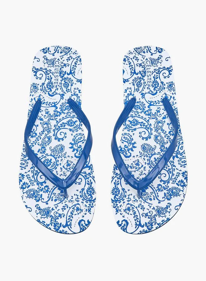 سيليست Women Paisley Print Flip Flops