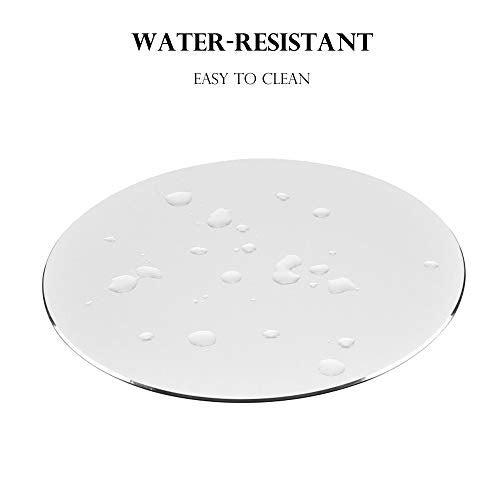 ProElife Premium Aluminum Metal Mouse Pad Mice Mat 866inch with AntiSlip Base Round Silver Color - Image 3