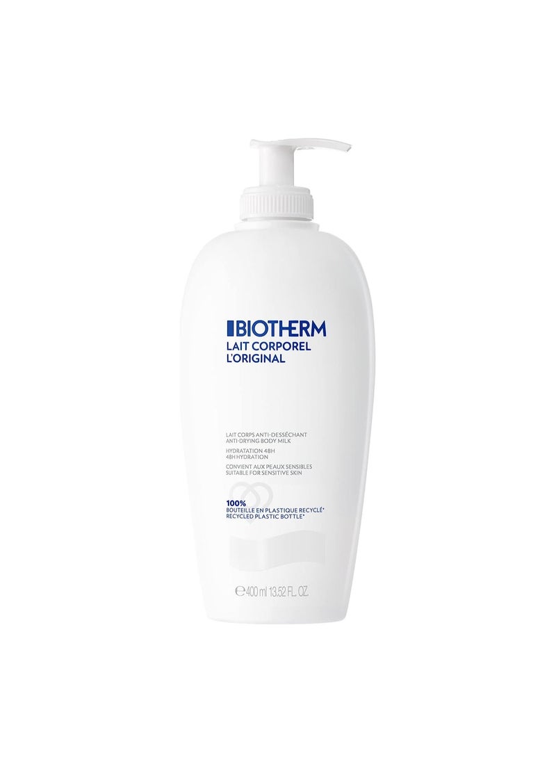 BIOTHERM Biotherm Lait Corporel Anti Drying Body Milk for Dry Skin for Unisex 400ml  - Image 1