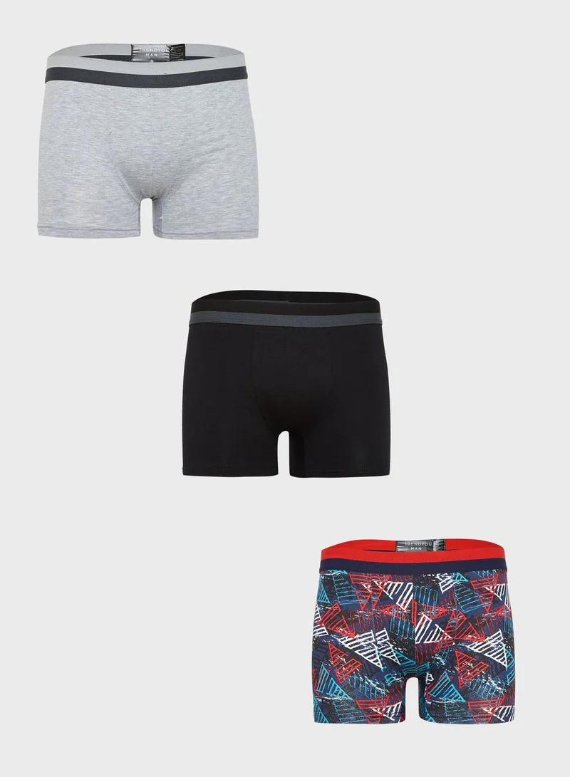 trendyol 3 Pack Assorted Boxers
