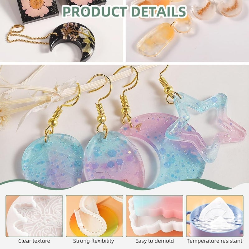 Resin crafting: natural dried pressed flowers, assorted colors, 60PCS real botanicals for jewelry, candles, soap, nails, scrapbooking, and DIY art molds - Image 3