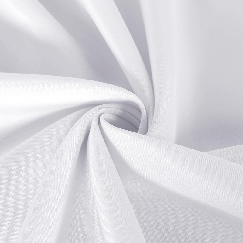 sancua 2-Pack White Square Tablecloth, 54x54 Inch, Polyester, Stain & Wrinkle Resistant, Perfect for Dining, Buffet, Parties & Camping - Image 5
