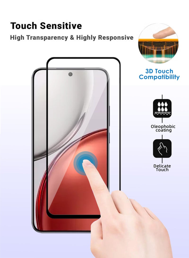 Honor X9d Screen Protector - Premium Full Screen Tempered Glass For Honor X9d, High Transparency, Delicate Touch, Anti-Explosion, Smooth Arc Edges, Easy Installation - Image 3