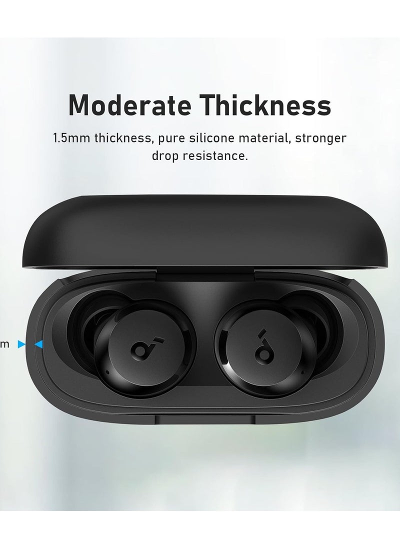 Generic Earphone Protective Case Suitable For Anker Soundcore A20i Cover Shockproof Shell Washable Silicone Housing Anti Dust Sleeve Frame (Black)  - Image 3