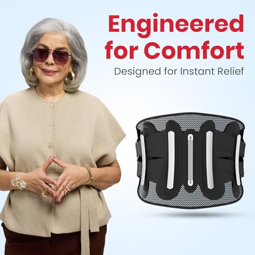 AGEasy Antara Spine Pro Max Belt with 3 Interchangeable Pads | Back Support with Hot/Cold Therapy | Lumbar Support Belt for Back Pain, Muscle Strain, Sciatica, Posture, Spinal Recovery, Osteoporosis - Image 2