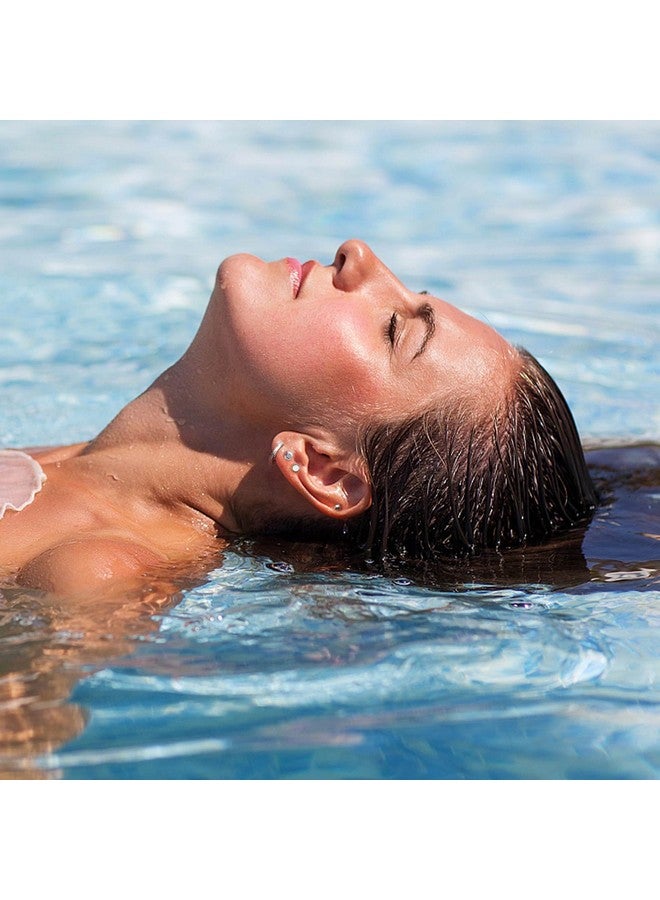 Jstyle Surgical Steel Earrings for Sensitive Ears - Hypoallergenic 20G Stainless Stud and CZ Hoop Earrings for Women and Men - Silver Tone - Image 2