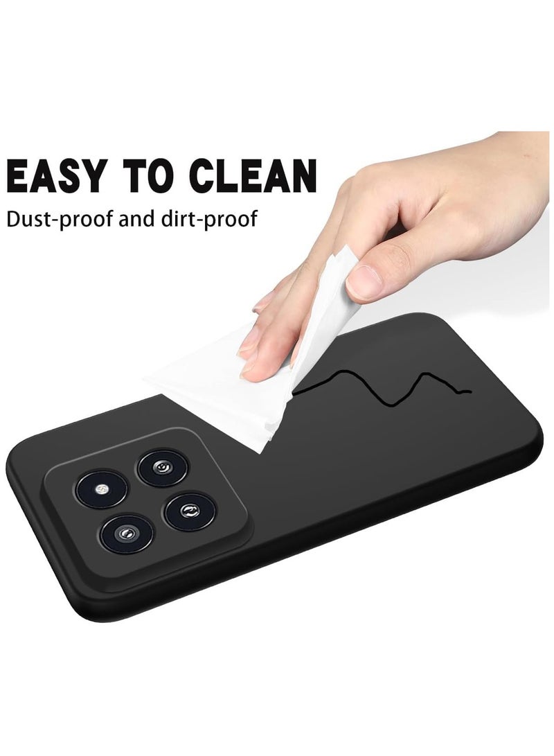 general Case Compatible with Xiaomi 14 Pro, Silicone Protective Phone Case for Xiaomi 14 Pro with Silicone Lanyard, Slim Thin Soft Shockproof Cover for Xiaomi 14 Pro Silicone Case - Image 5