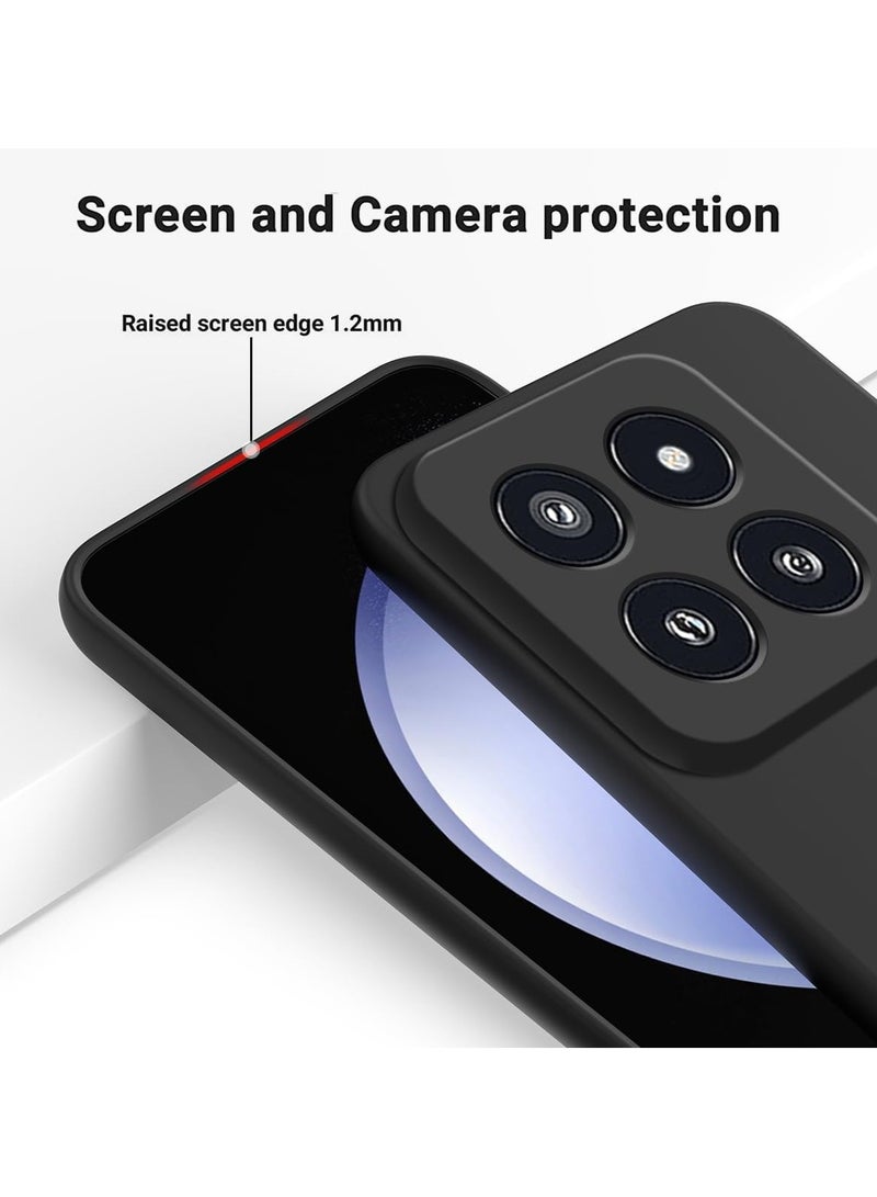 general Case Compatible with Xiaomi 14 Pro, Silicone Protective Phone Case for Xiaomi 14 Pro with Silicone Lanyard, Slim Thin Soft Shockproof Cover for Xiaomi 14 Pro Silicone Case - Image 4