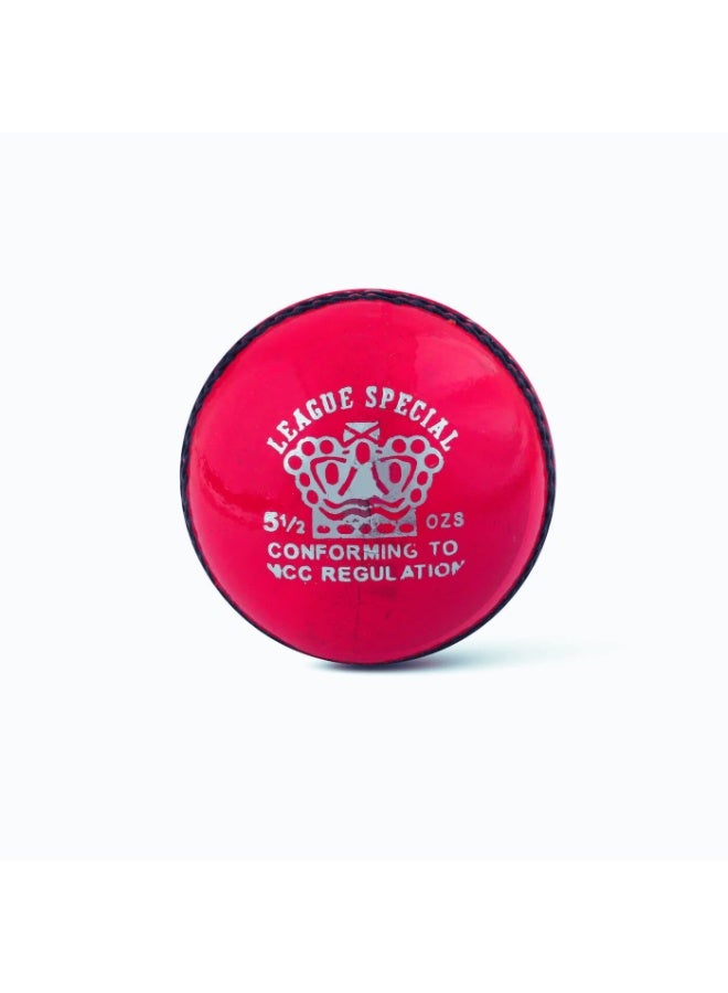 CA League Special Pink Cricket Leather Ball - Image 2