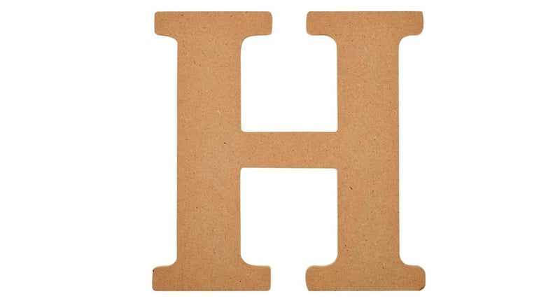 AVENZA MDF Wooden Alphabets Letters Cutouts Big Size for Wall Decoration Decor Walls Hanging Large for Birthday Family Wedding Anniversary Art Craft Letter 9 inch (H) - Image 1