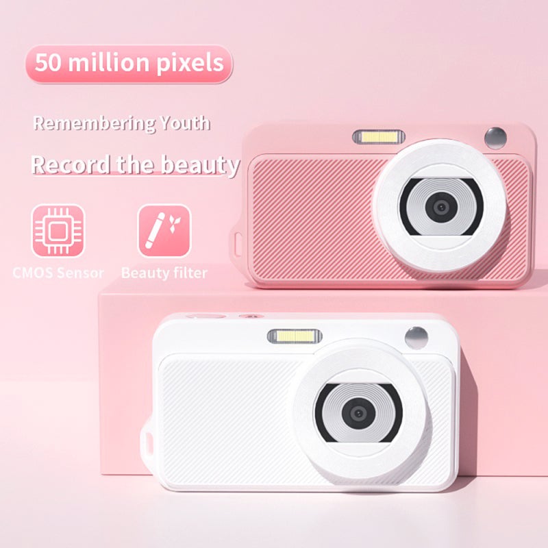4K Digital Camera: 50MP Photo, Auto Focus, 16X Digital Zoom - Built-In Beauty & Flash, Compact Black Rechargeable 800mAh Battery With Type-C Charging For Teens, Kids And Daily Moments - Image 2