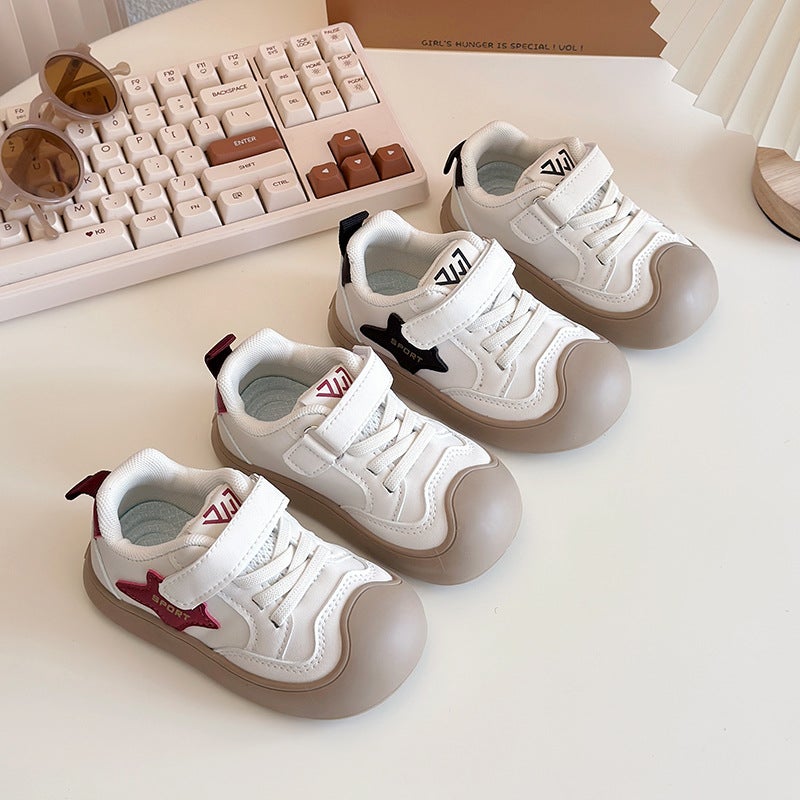 2025 Spring Single-Layer Shoes White Shoes Baby Kindergarten Non-Slip Forrest Gump Shoes Children'S All-Match Korean Star Shoes - Image 2