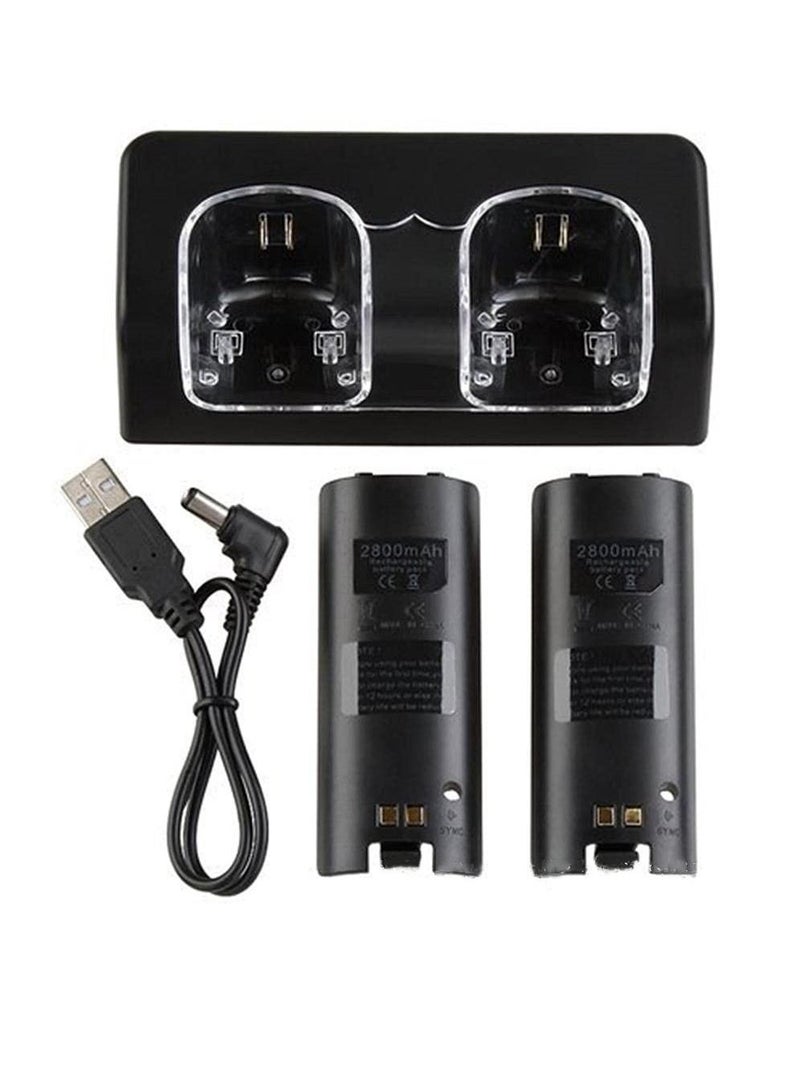 وي يو واي فاي عن بعد شاحن 2 في 1 محطة شحن مع 2 حزمة بطارية قابلة للشحن - Image 1