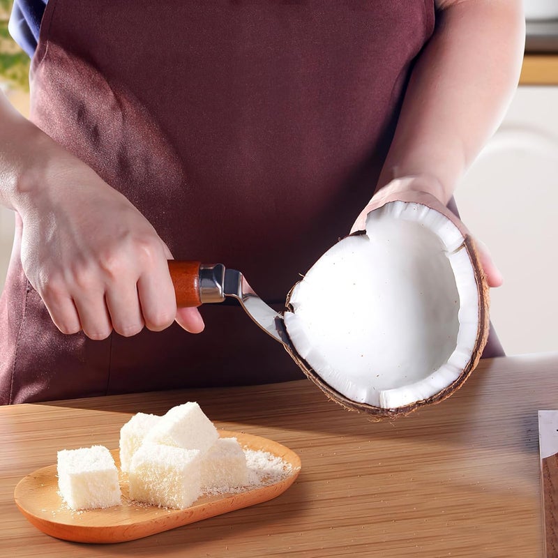 DOITOOL Coconut Tool Coconut Meat Remover Coconut Coconut Opener Coconut Meat Scraper - Image 2
