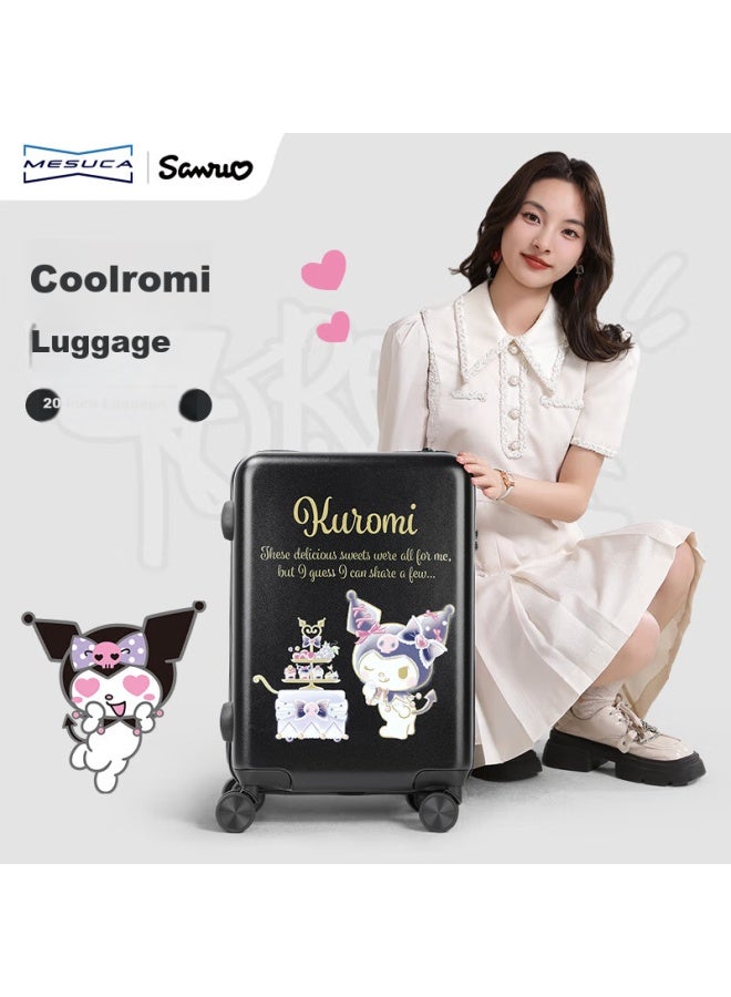 Mesuca X Kuromi 20-inch Cute Children's Luggage With Password Lock, Carry-on Suitcase - Image 5